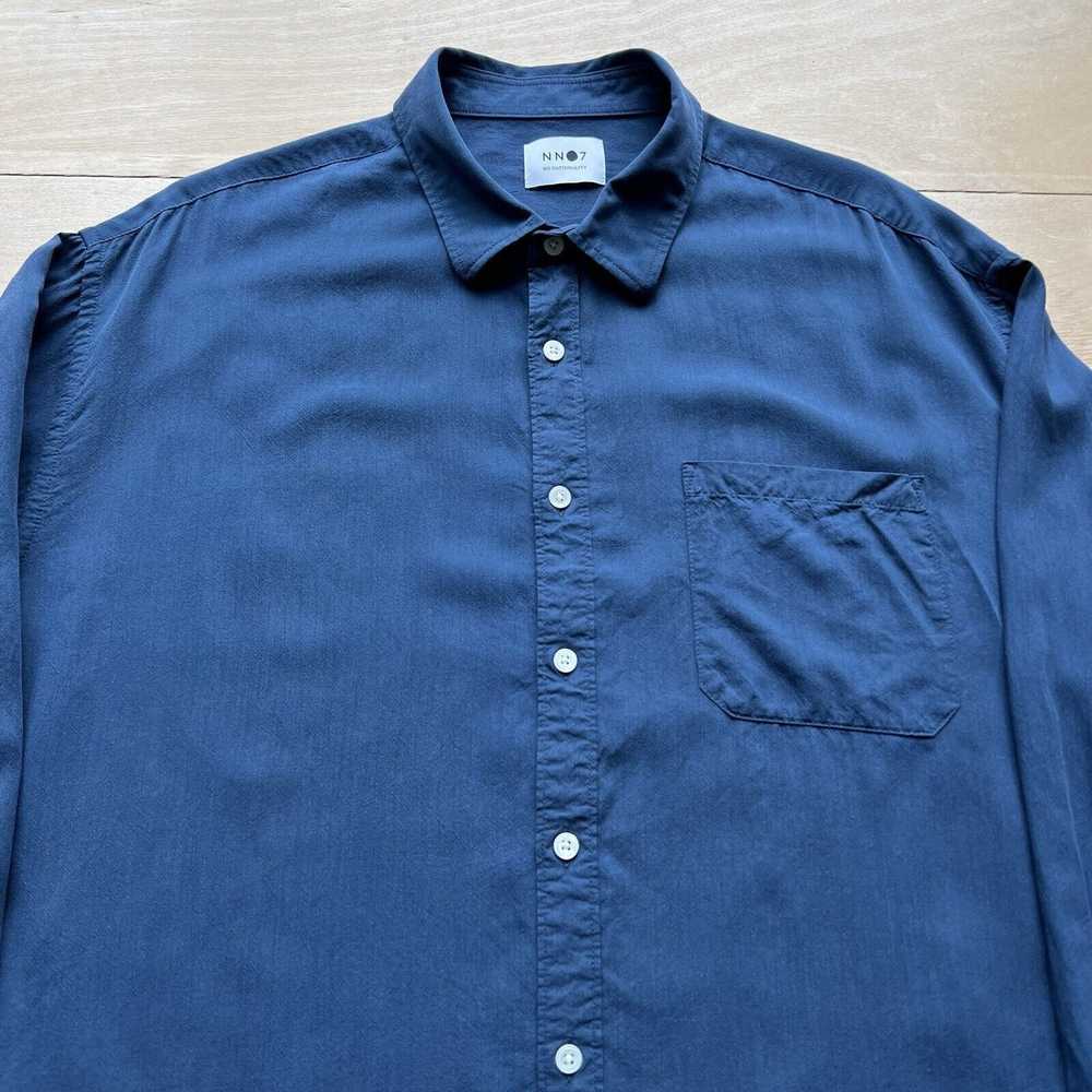 Nn07 × Streetwear NN07 Deon Shirt 2XL Blue Casual… - image 2