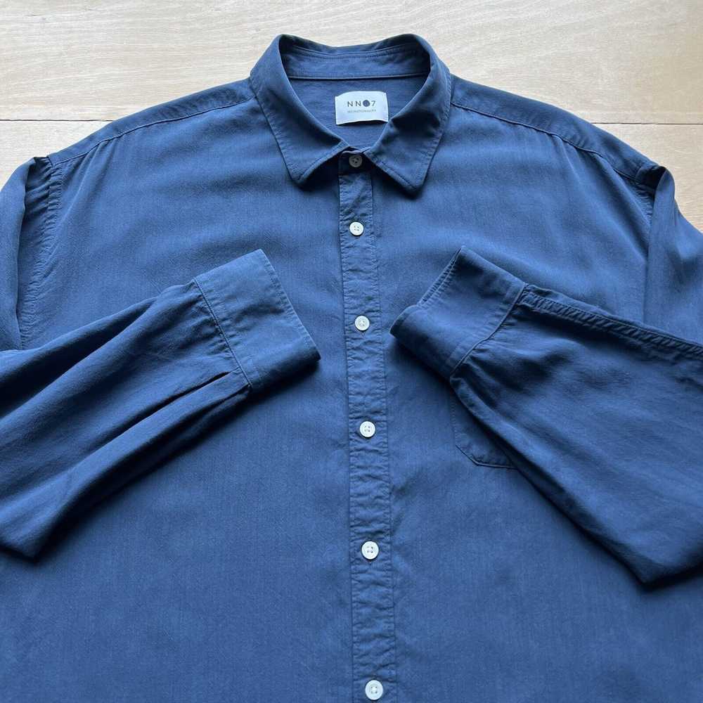 Nn07 × Streetwear NN07 Deon Shirt 2XL Blue Casual… - image 3