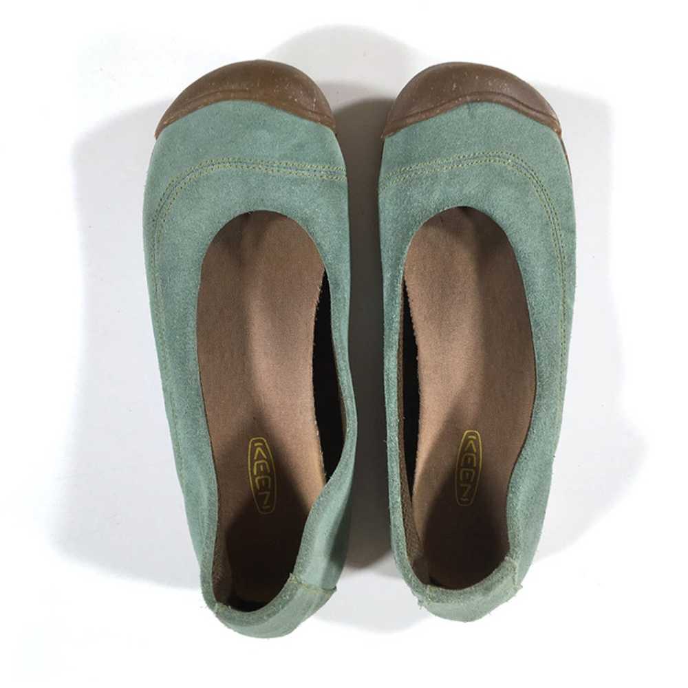 Keen Sienna Flats Womens Size 7.5 Light Green Sue… - image 4