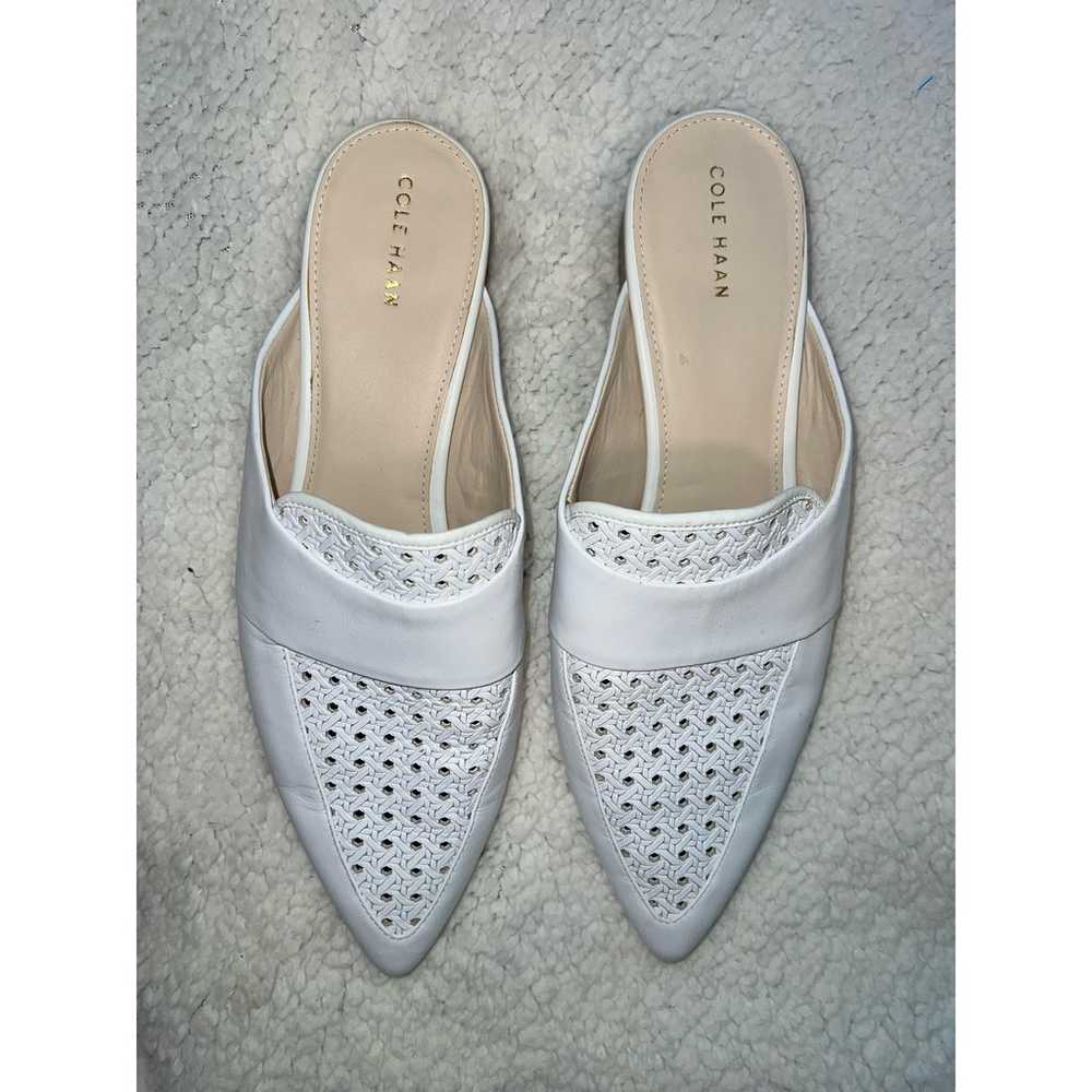 Cole Haan white Pointed Toe Mules - size 10 - image 3