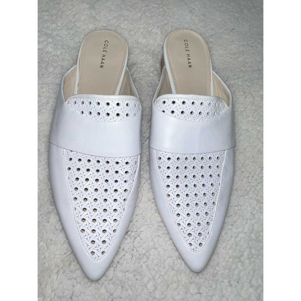 Cole Haan white Pointed Toe Mules - size 10 - image 4
