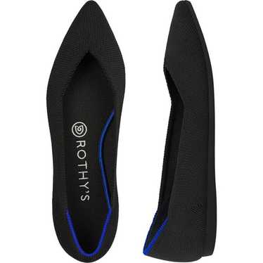 Rothy's The Point Ballet Flats Black Solid Textile