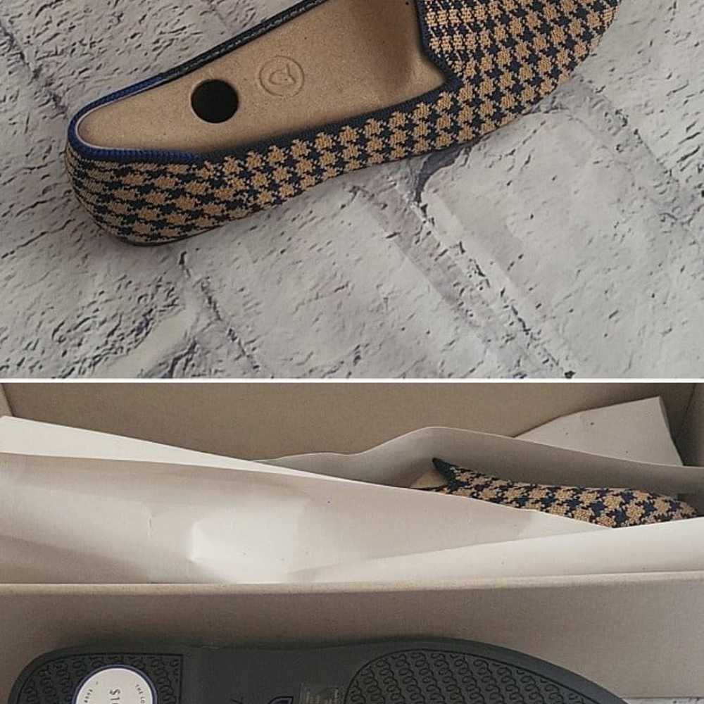 Rothy's Sapphire and Camel Houndstooth Loafer Sho… - image 3