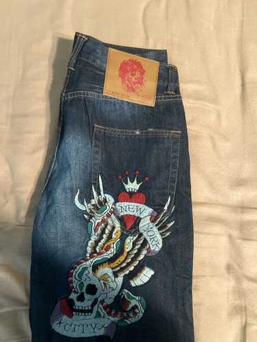 Ed Hardy Ed hardy New York City skull jeans