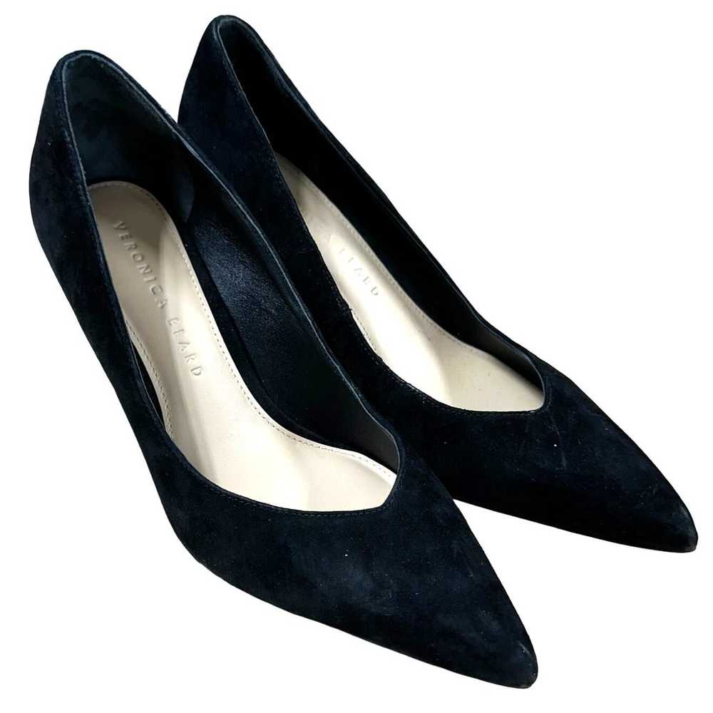 Veronica Beard Lisa Pump Black Suede 70mm Women's… - image 1