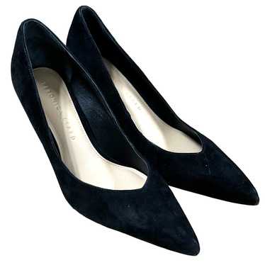 Veronica Beard Lisa Pump Black Suede 70mm Women's… - image 1