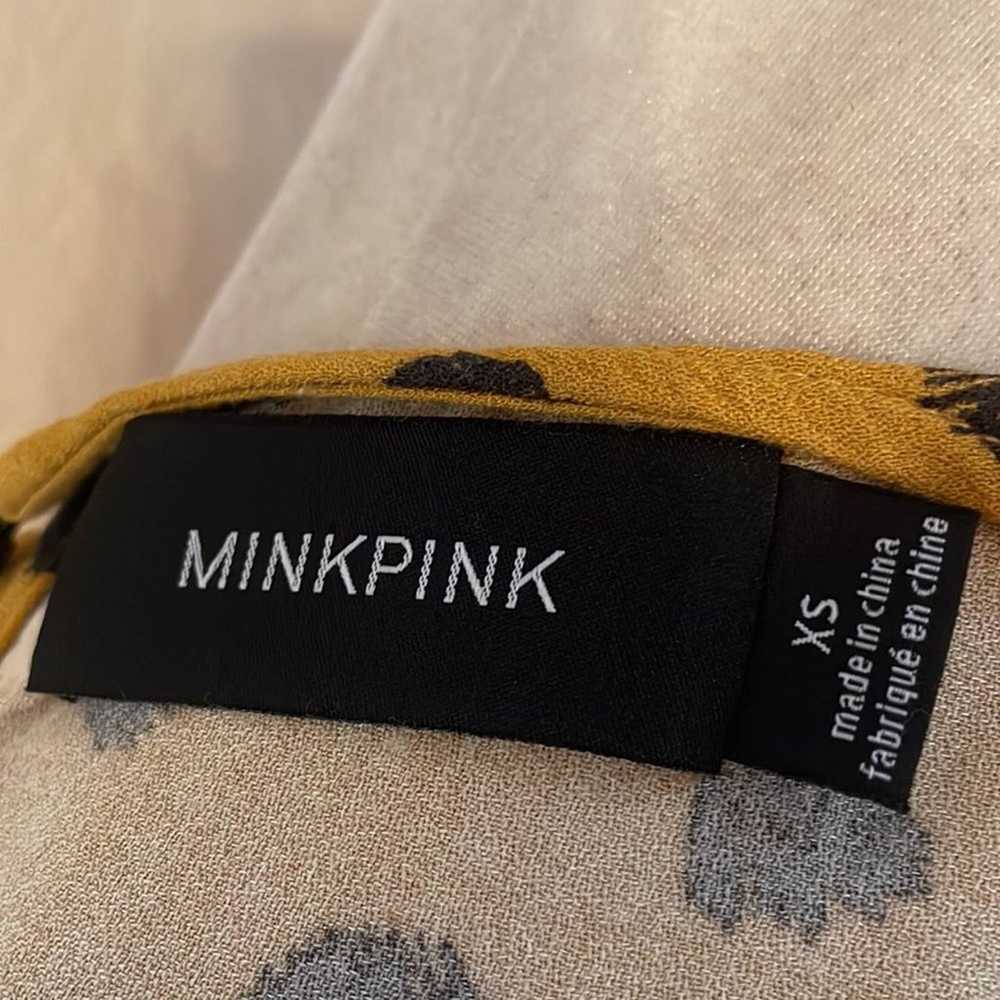 MINKPINK - Mustard Yellow Polka Dot Assymetrical … - image 8