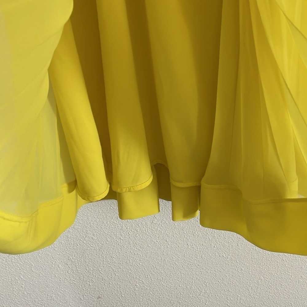 Zara Sleeveless High Neck Pleated Tent Dress Neon… - image 10