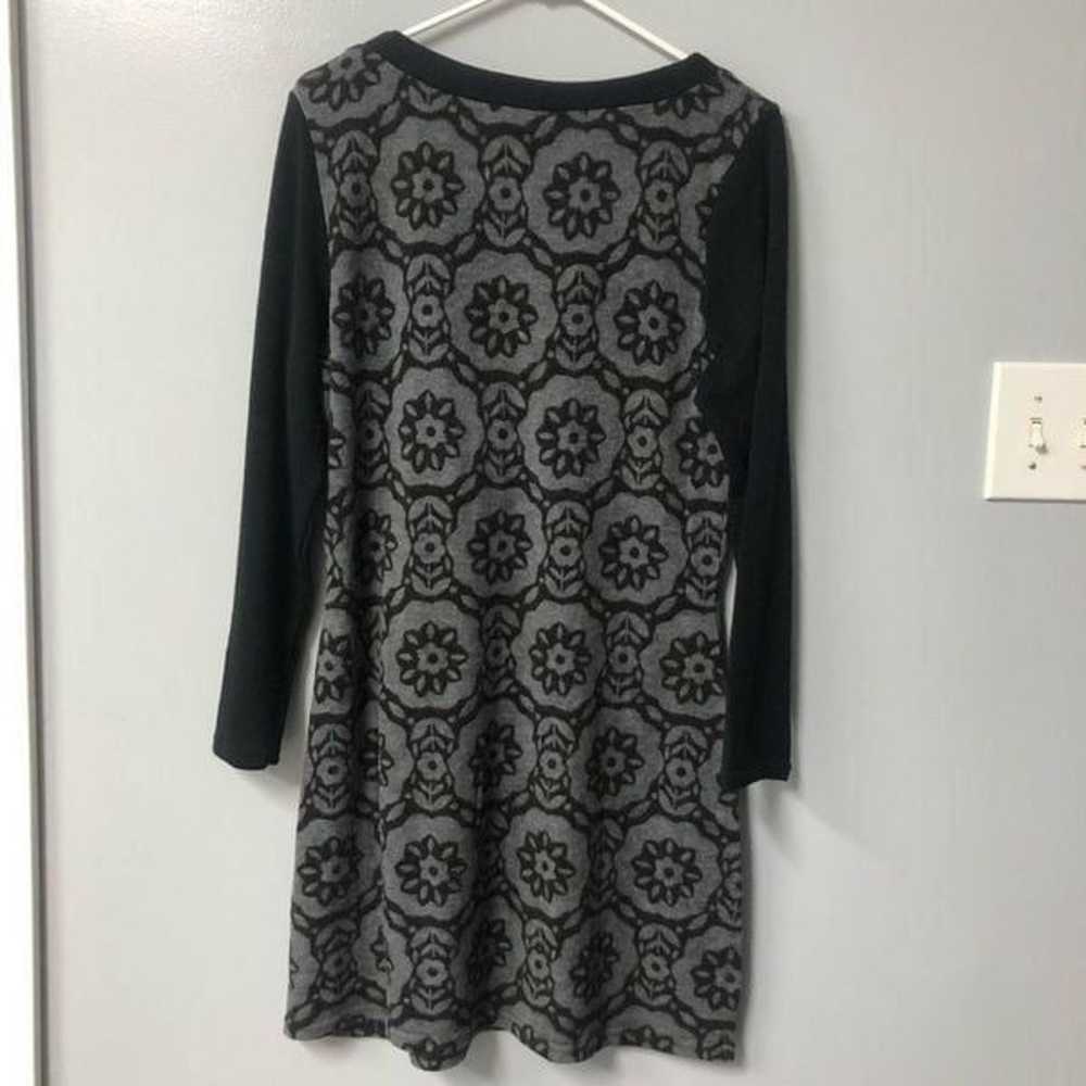 aryeh black and gray scandinavian print dress siz… - image 8