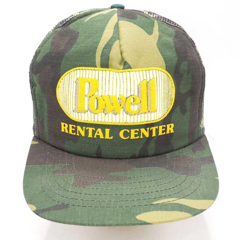 Vintage Mesh Snapback Camouflage Trucker Hat Cap … - image 1