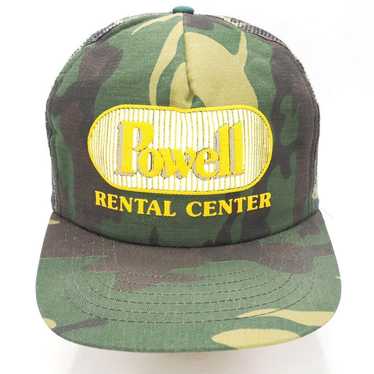 Vintage Mesh Snapback Camouflage Trucker Hat Cap … - image 1