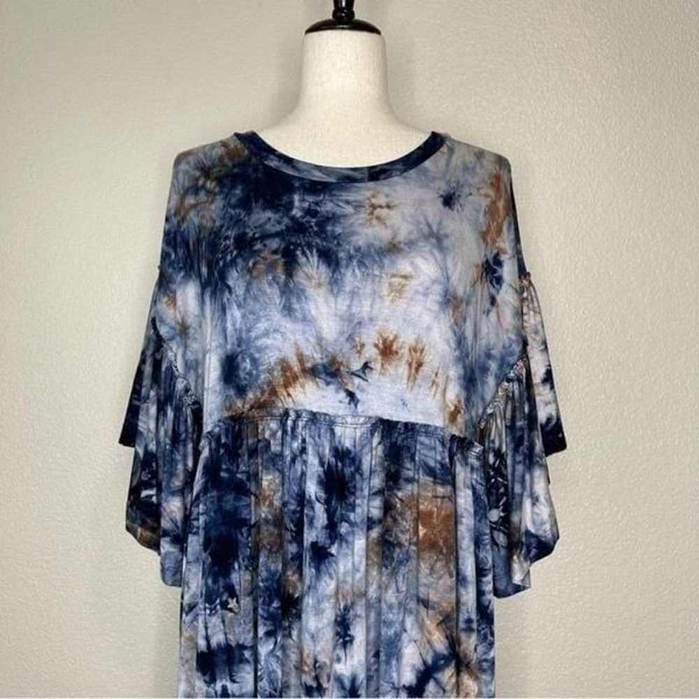 Urban Outfitters Baza Ruffled Tie Dye Oversized M… - image 3