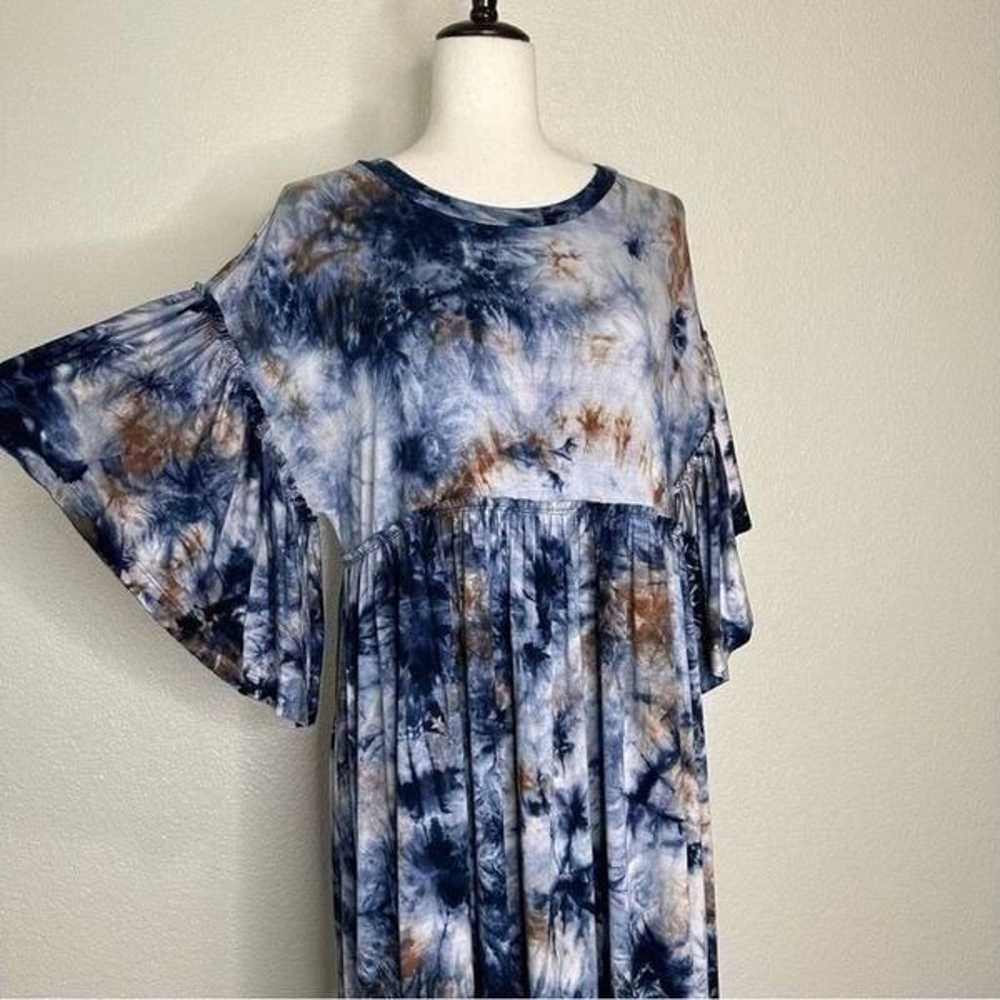 Urban Outfitters Baza Ruffled Tie Dye Oversized M… - image 4
