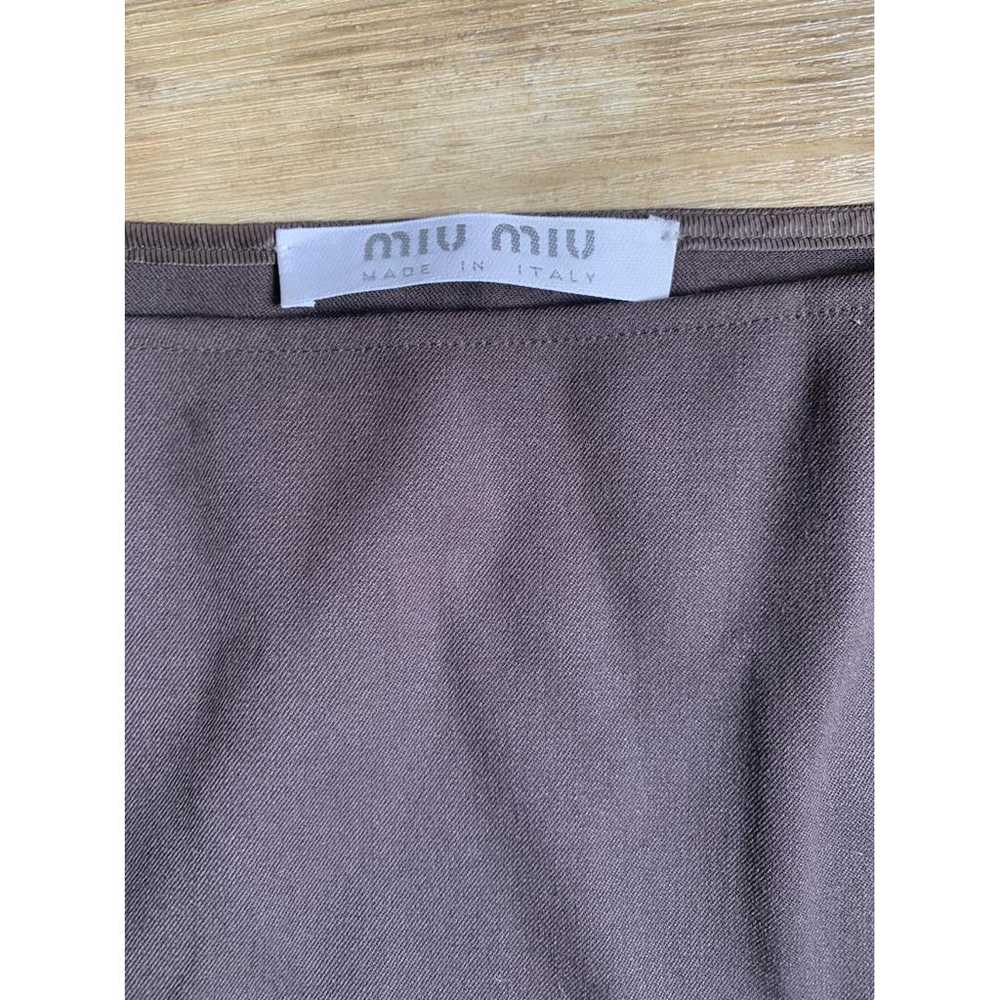 Miu Miu Wool mid-length skirt - image 2