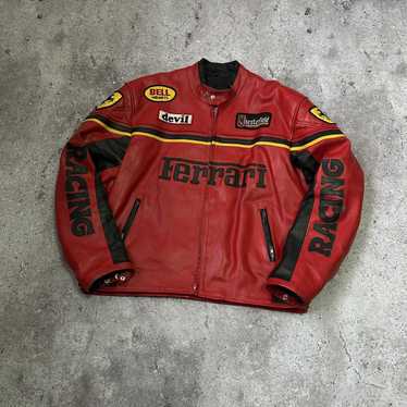 Ferrari × Racing × Vintage Ferrari Racing Leather… - image 1