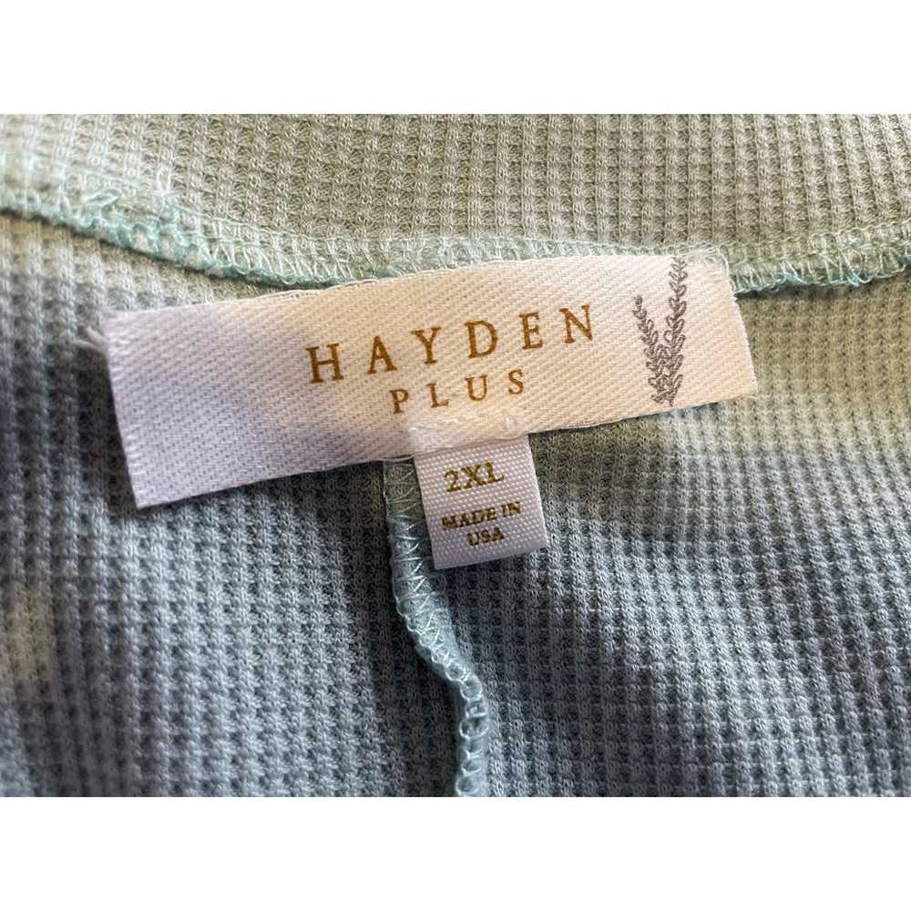 Hayden Plus Seafoam Green Waffle Knit Tiered Baby… - image 5