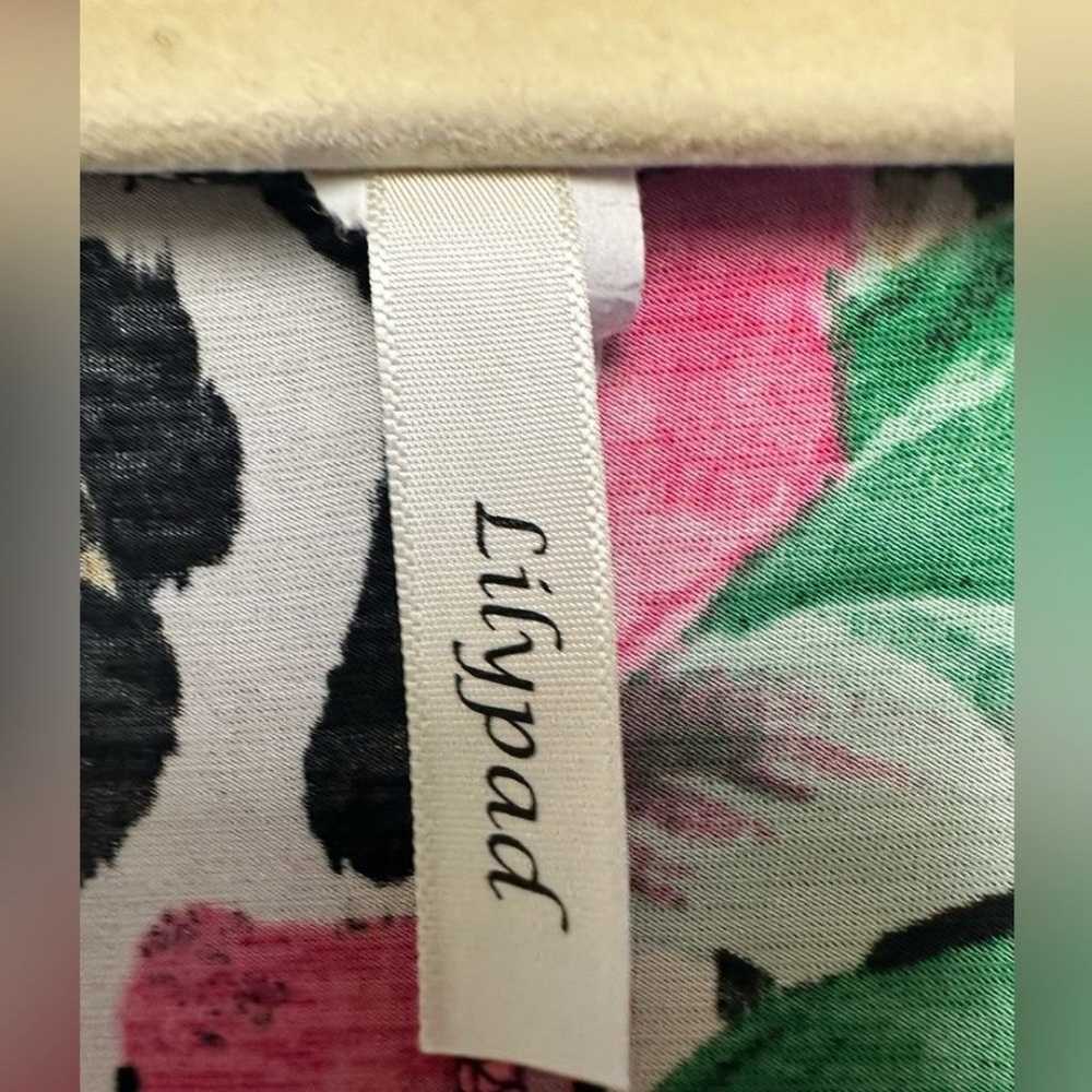 Lilypad short sleeve side slit cheetah/rose print… - image 3