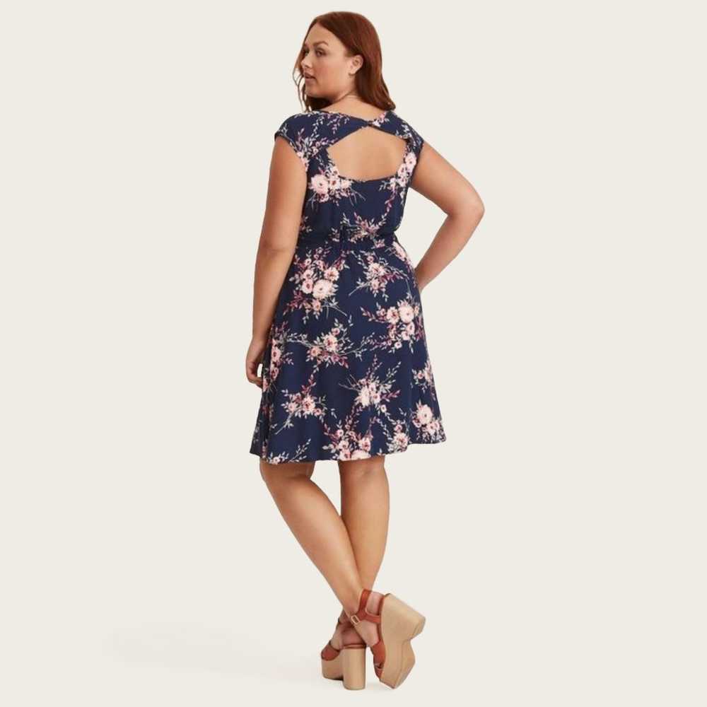 Torrid Floral Mini Dress Plus Size 2X - image 3