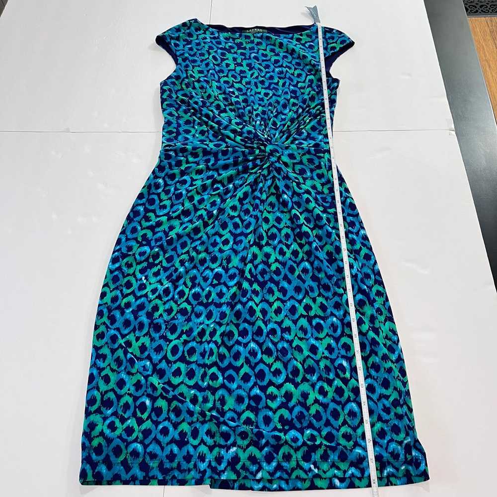 Ralph Lauren Teal Blue Green Geometric Twist Knot… - image 6
