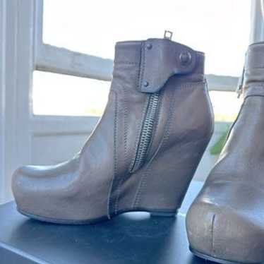 靴 RICK OWENS / WEDGE SOLE BOOTS 39 RICK OWENS / WEDGE SOLE BOOTS 39
