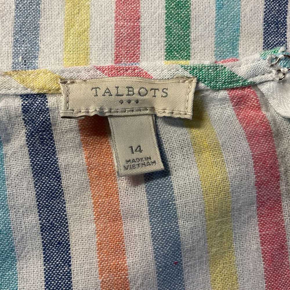 Talbots Women's Rainbow Striped Sleeveless Sheath… - image 10