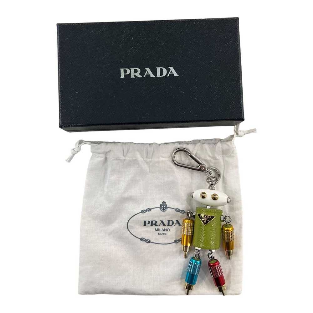 Prada Prada Trick Saffiano Robot Keychain - image 6