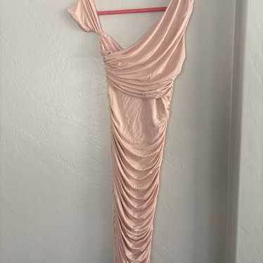 Oh Polly blush ruched dress 4