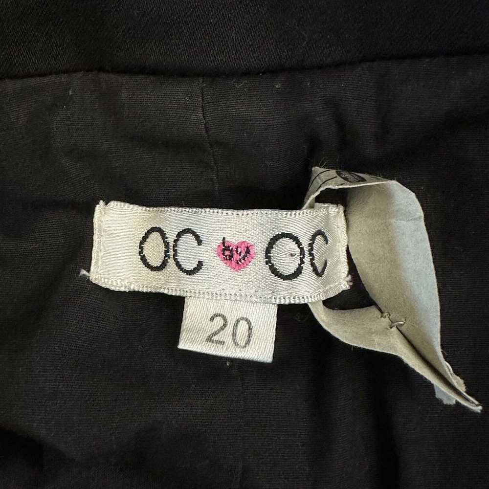 Oc by OC black sleeveless V-neck button front Bel… - image 4