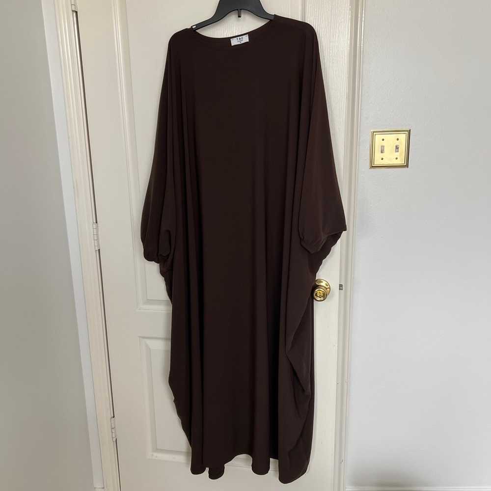 Cuffed Norah Batwing Jilbaya Choc Brown - image 5