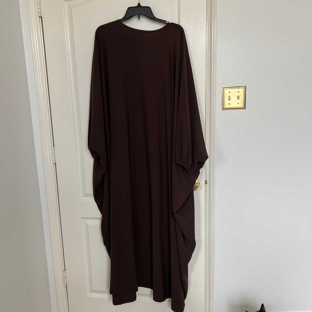 Cuffed Norah Batwing Jilbaya Choc Brown - image 6