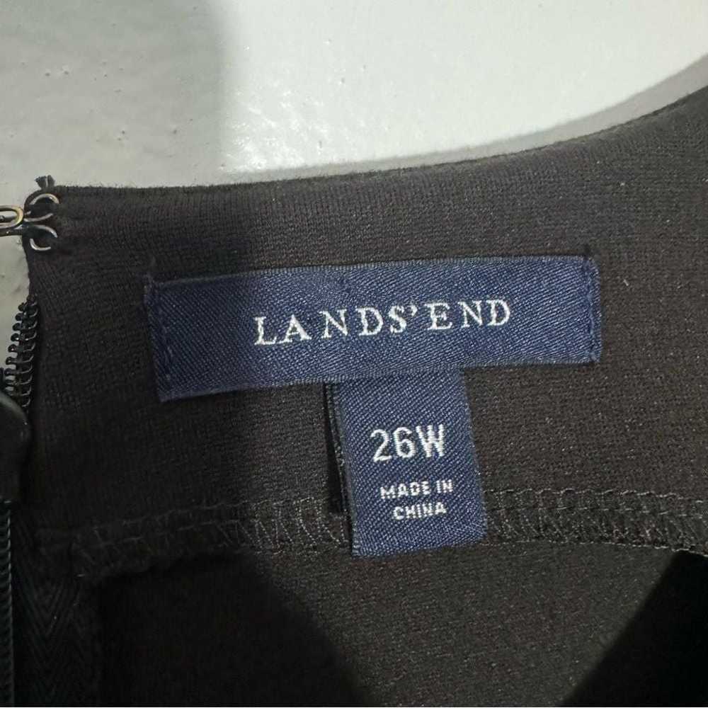 New Lands End Black Knee Length Sheath Dress With… - image 6