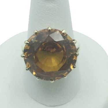 10K Lab Golden Sapphire Ring