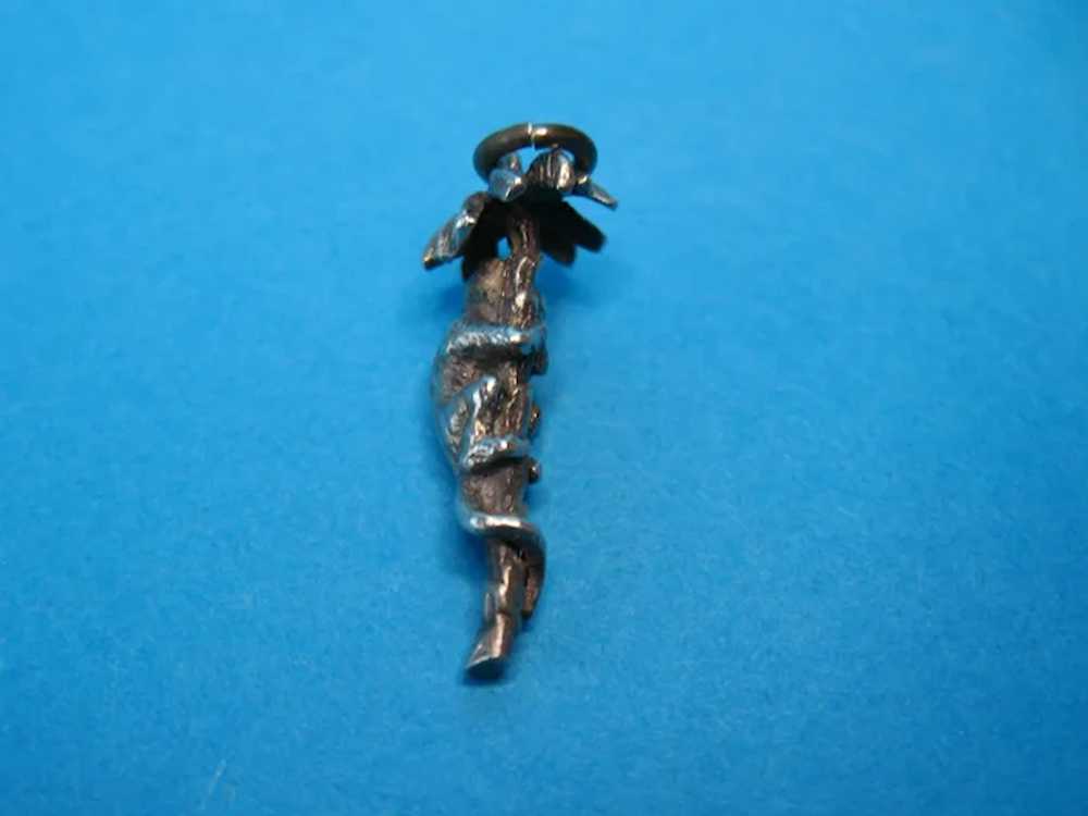 Vintage Sterling Silver Rare Monkey Climbing a Pa… - image 2