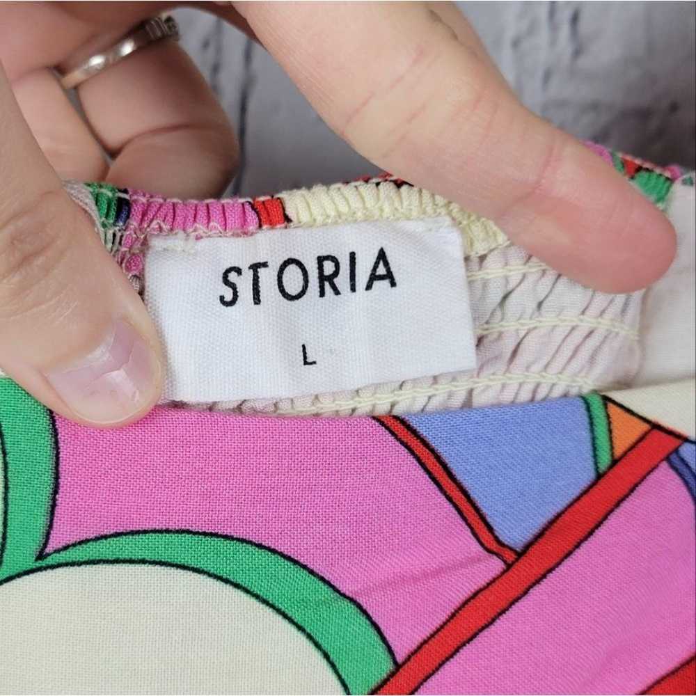 Storia multi color abstract vibrant baby doll squ… - image 10