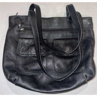 Gianni Giani Bernini Black Leather Satchel Hobo S… - image 1