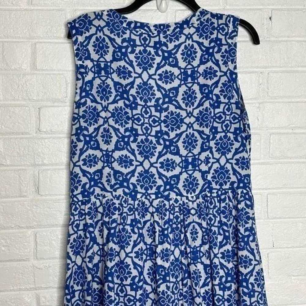 Ro's Garden Mariana Blue Floral Midi Dress size L… - image 6