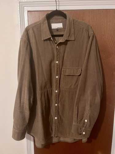 18 East BANGS BUTTON UP SHIRT - COYOTE COTTON CORD