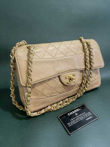 Chanel Chanel Vintage Classic Single Flap Bag Lam… - image 1