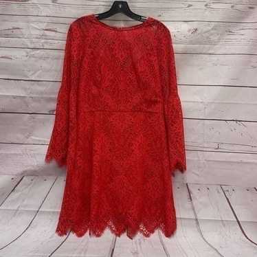BCBGmaxAzria Daniella Red Lace Mini Dress Women’s 