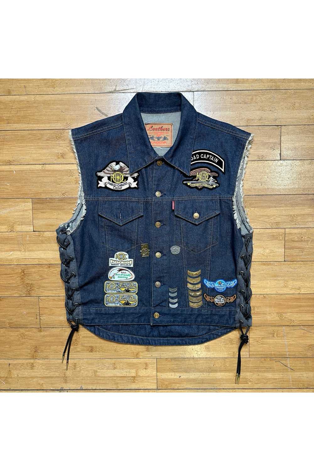 Kadoya Vintage Denim Rider Jacket (Size US L) - image 2