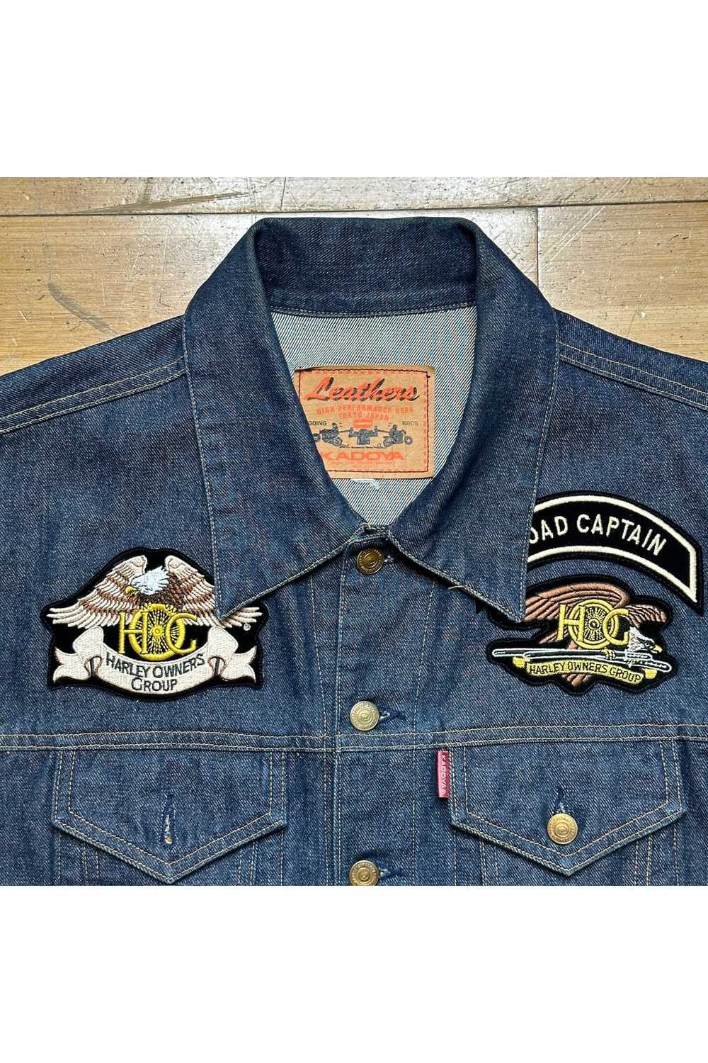 Kadoya Vintage Denim Rider Jacket (Size US L) - image 4