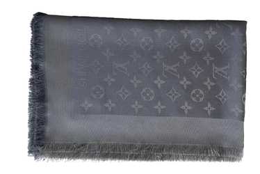 Product Details Louis Vuitton Grey Monogram Shawl - image 1