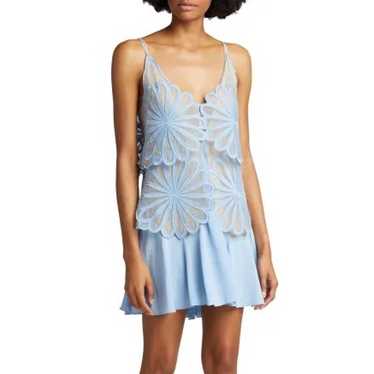 Stella McCartney 3D floral silk mini dress