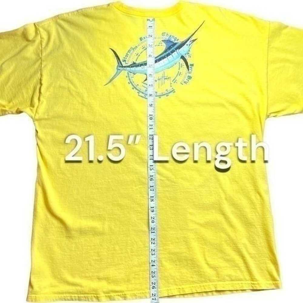 Guy Harvey Yellow T-shirt XL - image 9