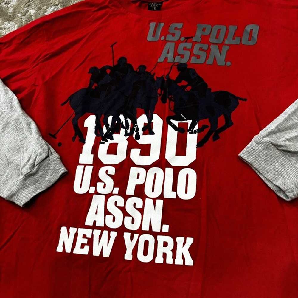 Y2K US Polo Assn Mens Xs Or Boys 18 L/s Shirt Hip… - image 6