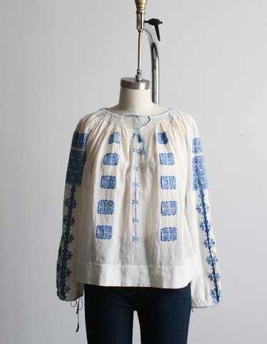 midsommar embroidered cotton blouse
