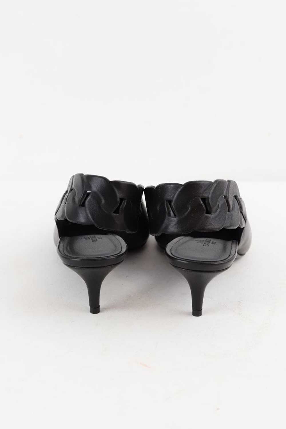 Circular Clothing Talons en cuir Hermès noir. Mat… - image 2