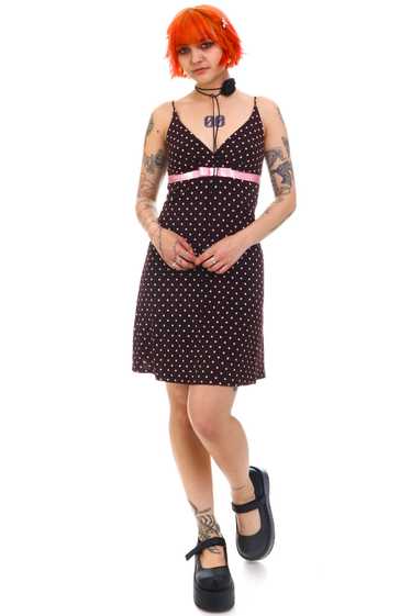 Vintage Y2K Little Miss Polka Dots Dress - S