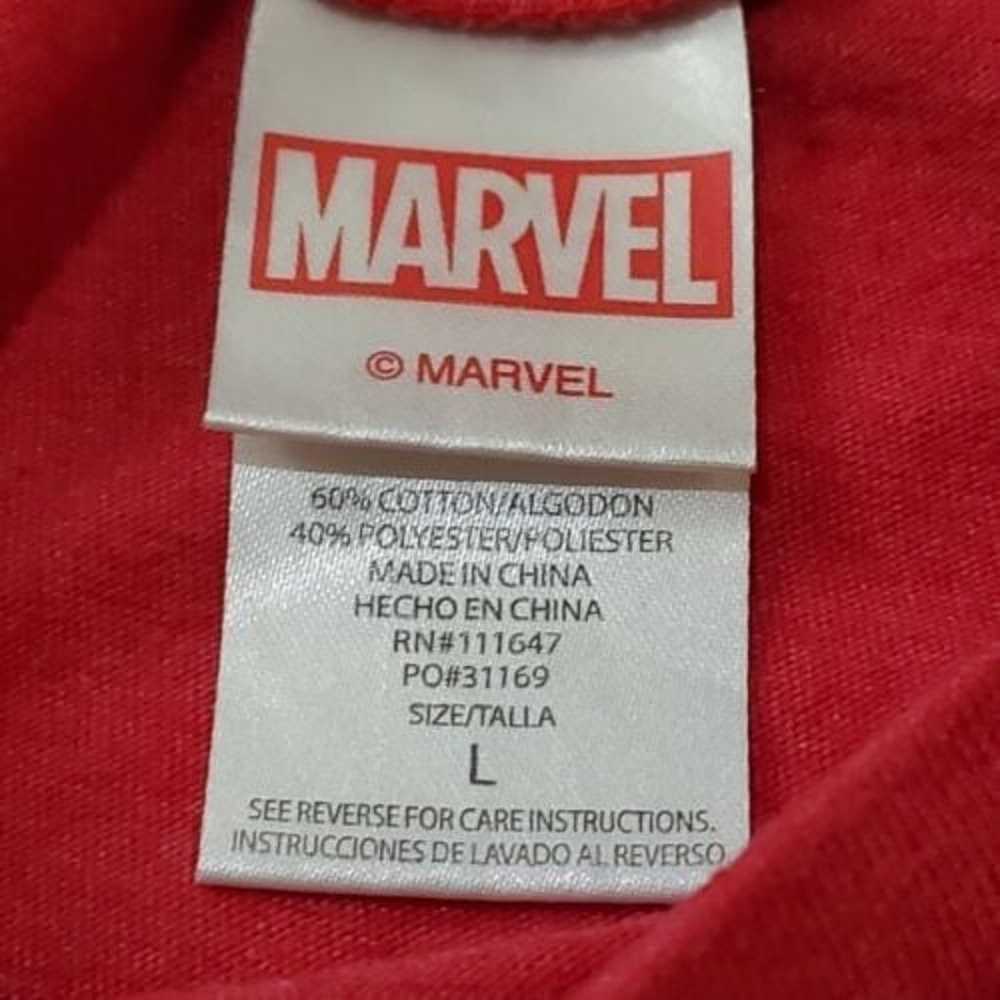 Marvel Deadpool Men's Graphic TShirt Red Size L S… - image 4