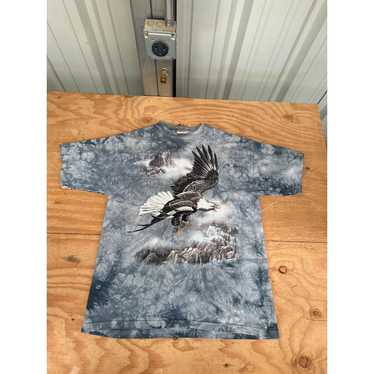 Vintage The Mountain Flying Bald Eagle T-Shirt Me… - image 1